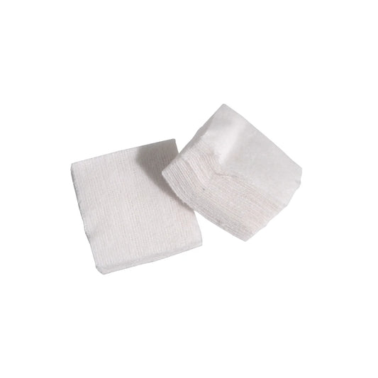 50 Reinigungspads aus Baumwolle weiß, 30 x 30 mm
