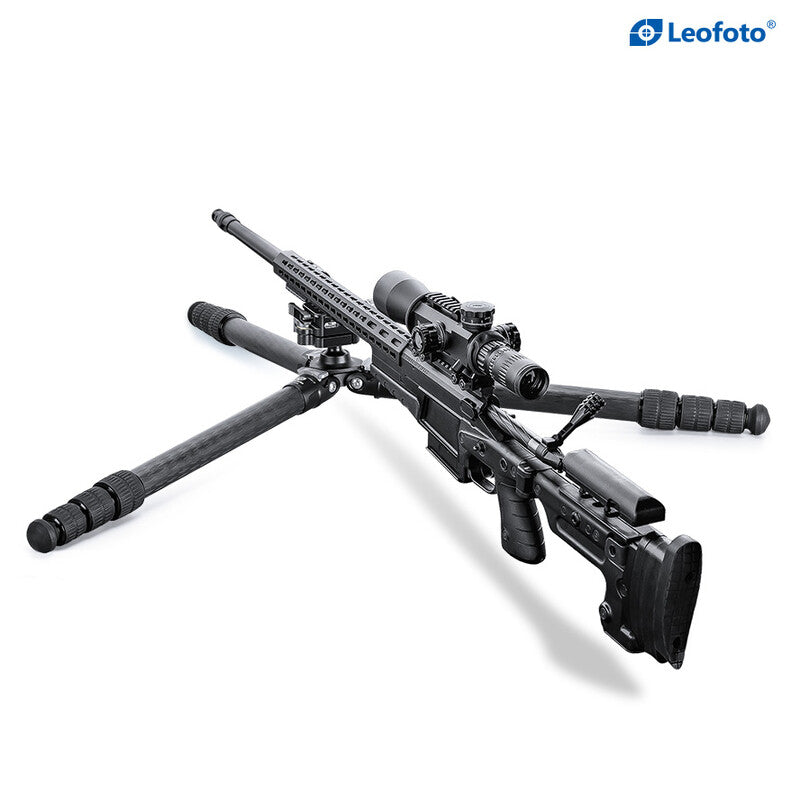 Leofoto Carbon-Dreibeinstativ SA-324CL und Gewehraufnahme MA-30L
