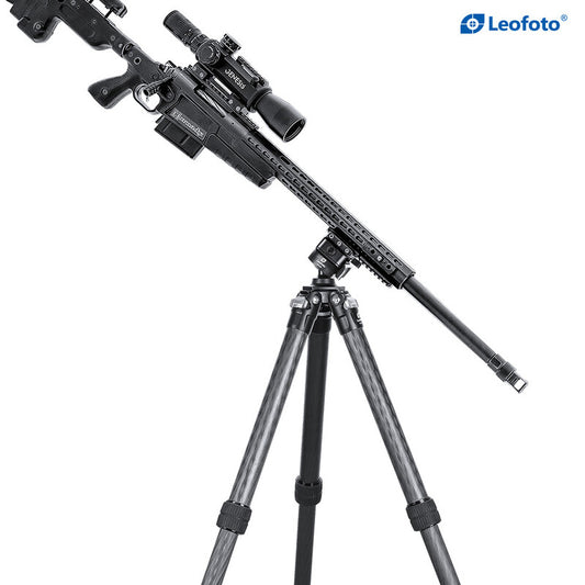 Leofoto Carbon-Dreibeinstativ SA-324CL und Gewehraufnahme MA-30L